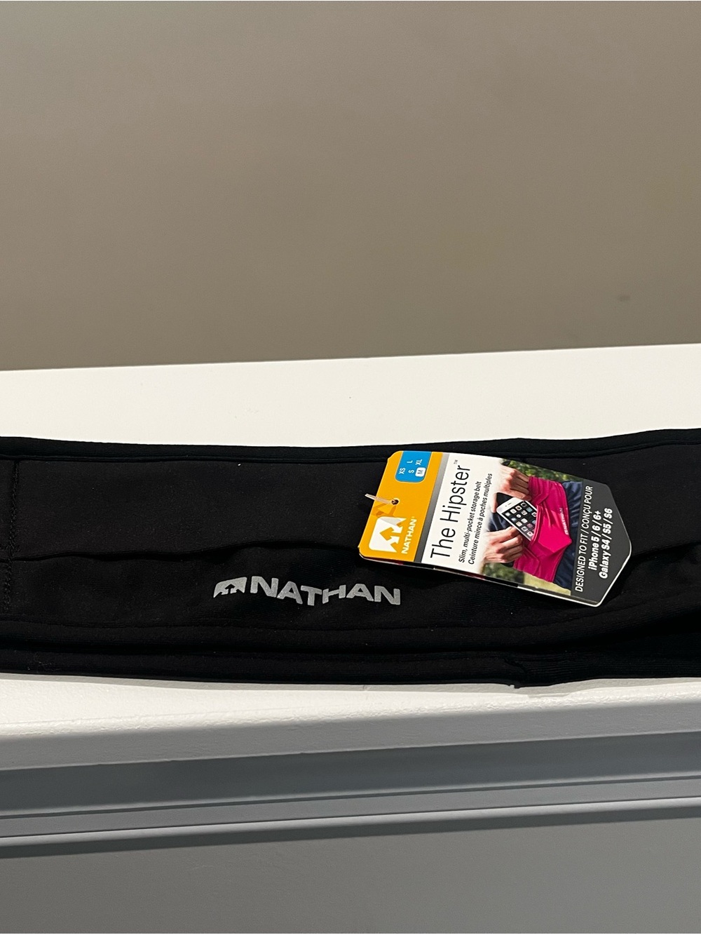 Nathan The Hipster Slim Black Waist Pack